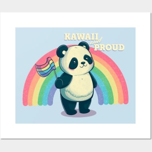 Kawaii and Proud - Gay Pride Panda Posters and Art